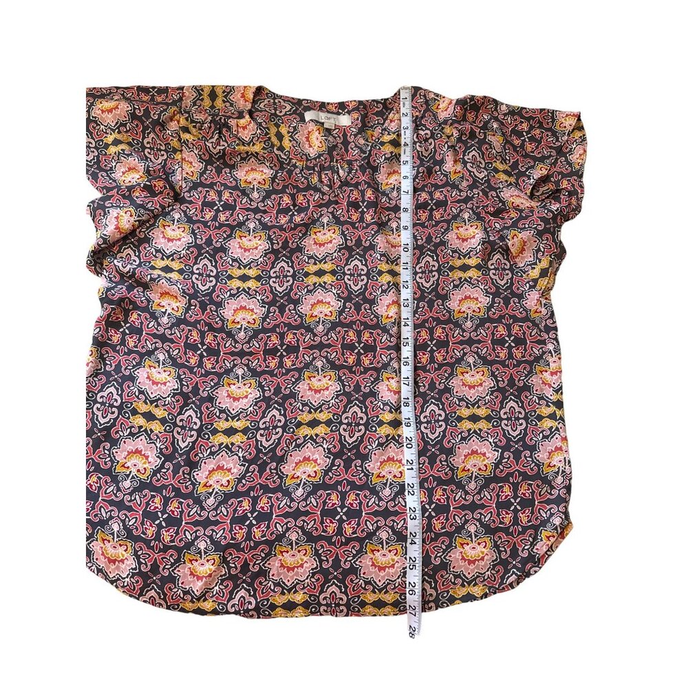 💖Loft Women's Floral Print Blouse - Picture 6 of 9